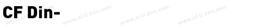 CF Din字体转换